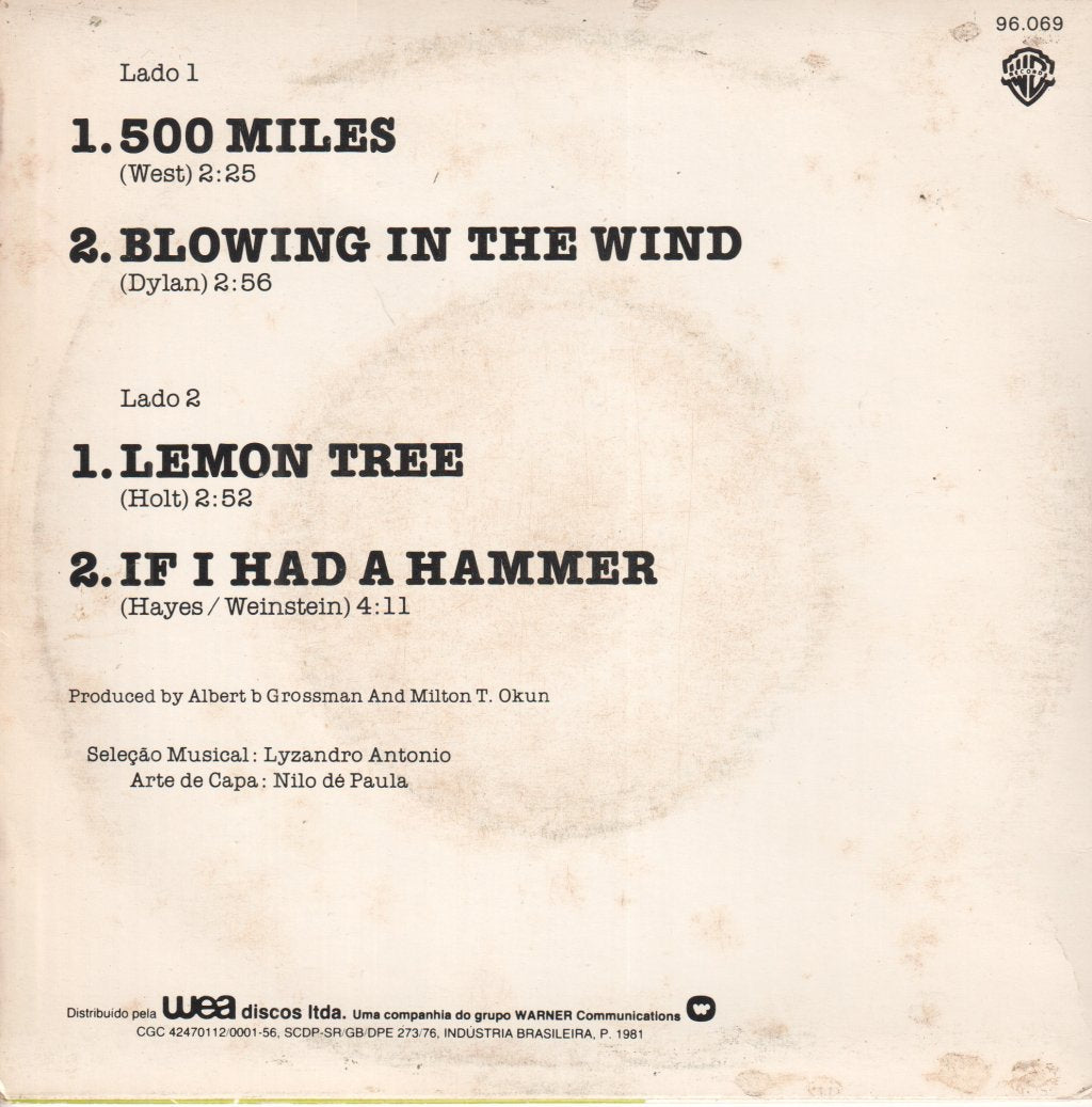 Peter, Paul & Mary - Best Of Peter, Paul & Mary - 7 Inch