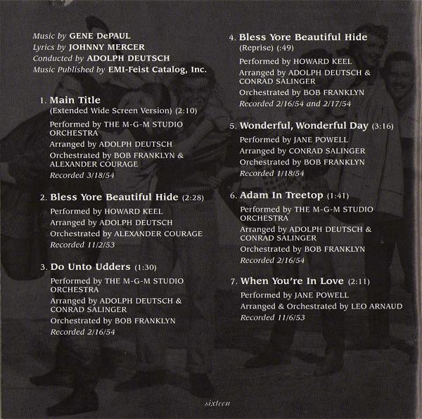 Various Artists - Seven Brides For Seven Brothers (Original Motion Picture Soundtrack) - Cd