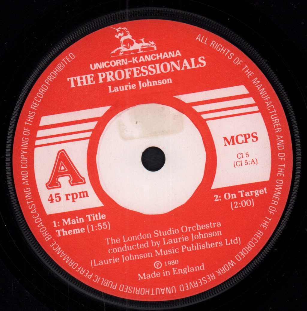 Professionals / New Avengers - Main Title Theme - 7 Inch