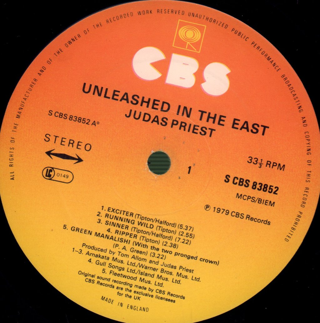 Judas Priest - Unleashed In The East - Lp
