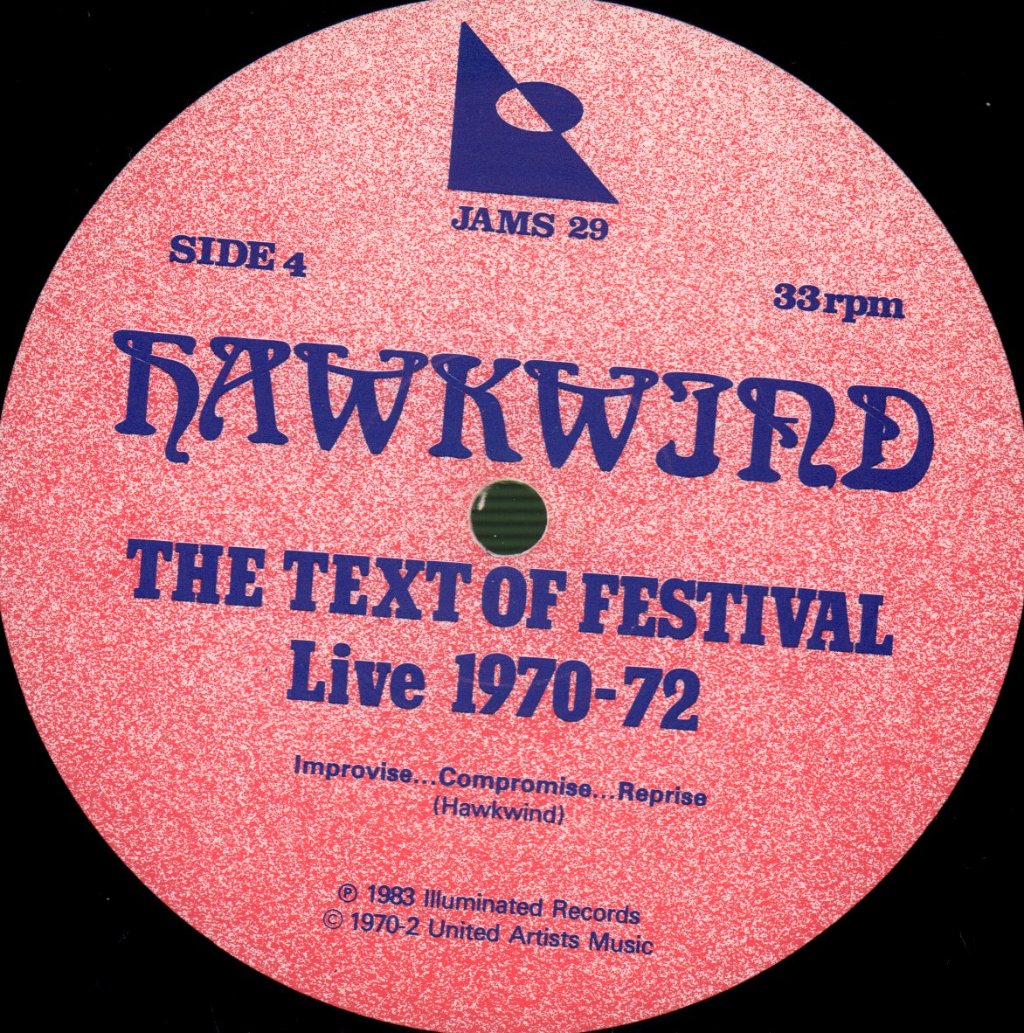 Hawkwind - Text Of Festival - Hawkwind Live 1970-72 - Double Lp