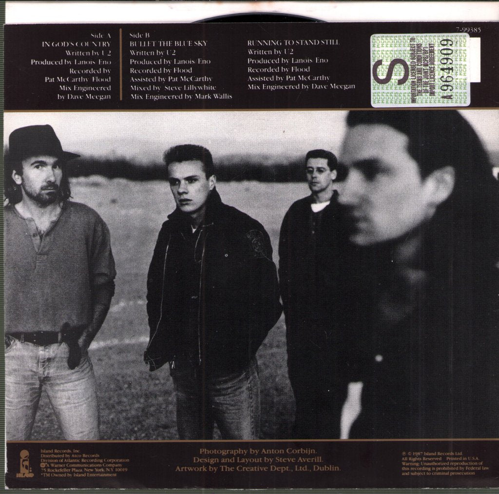 U2 - In God's Country - 7 Inch