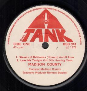 Madison County - Streets Of Baltimore - 7 Inch