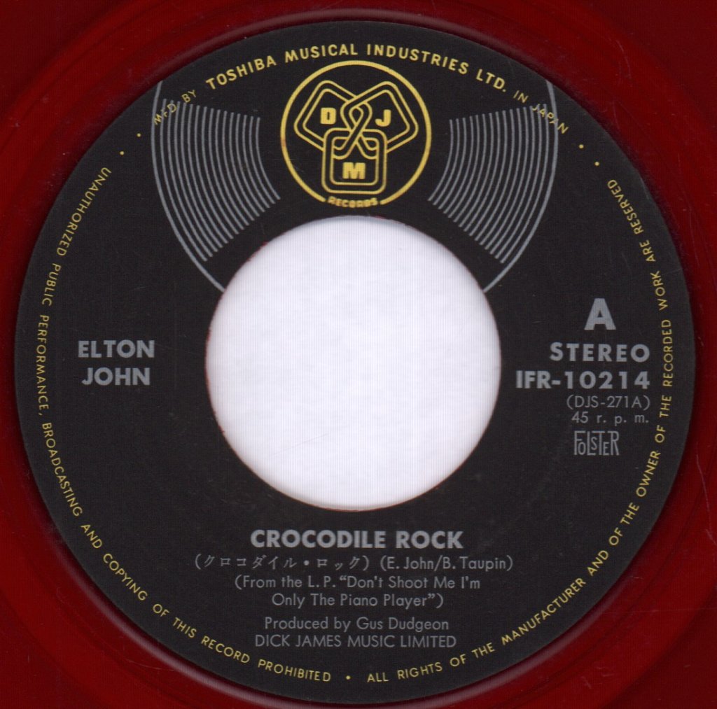 Elton John - Crocodile Rock - 7 Inch