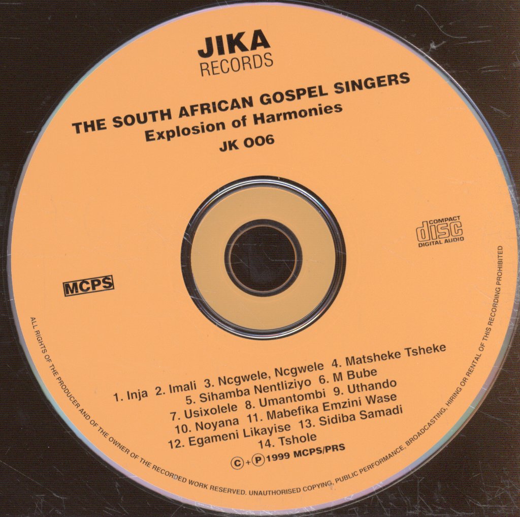South African Gospel Singers - Explosion Of Harmonies - Cd