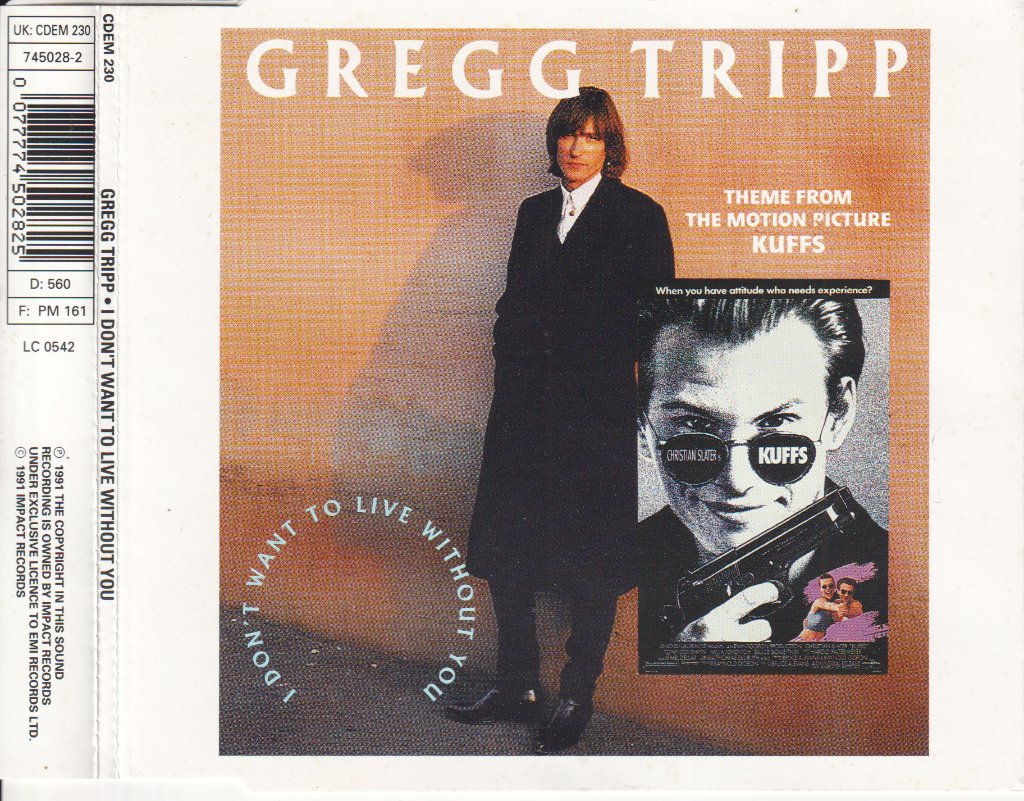 Gregg Tripp - I Don't Want To Live Without You - Cd