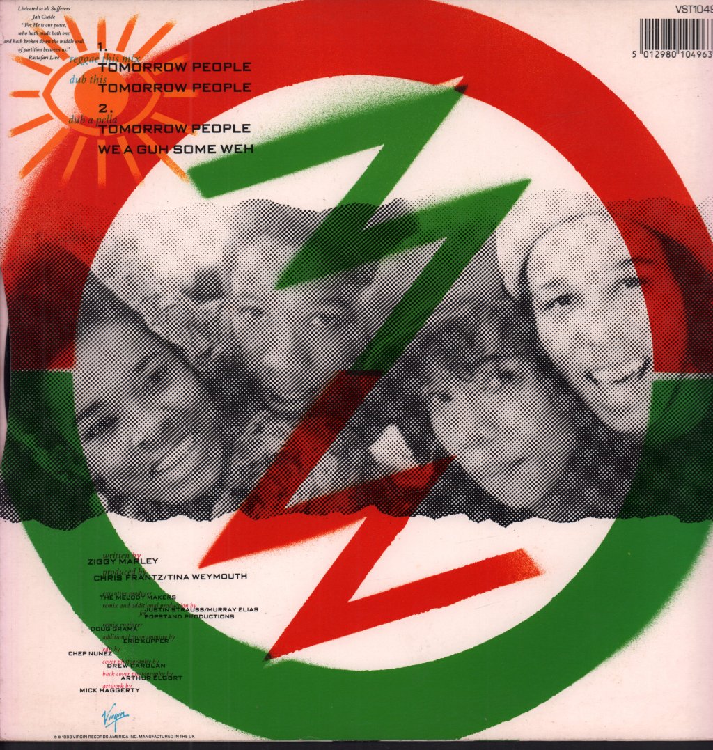 Ziggy Marley And The Melody Makers - Tomorrow People - 12 Inch