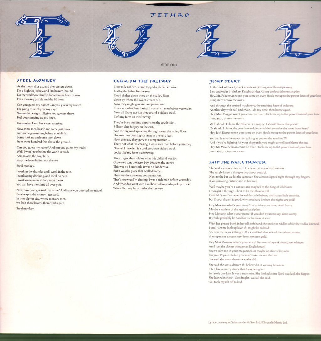 Jethro Tull - Crest Of A Knave - Lp