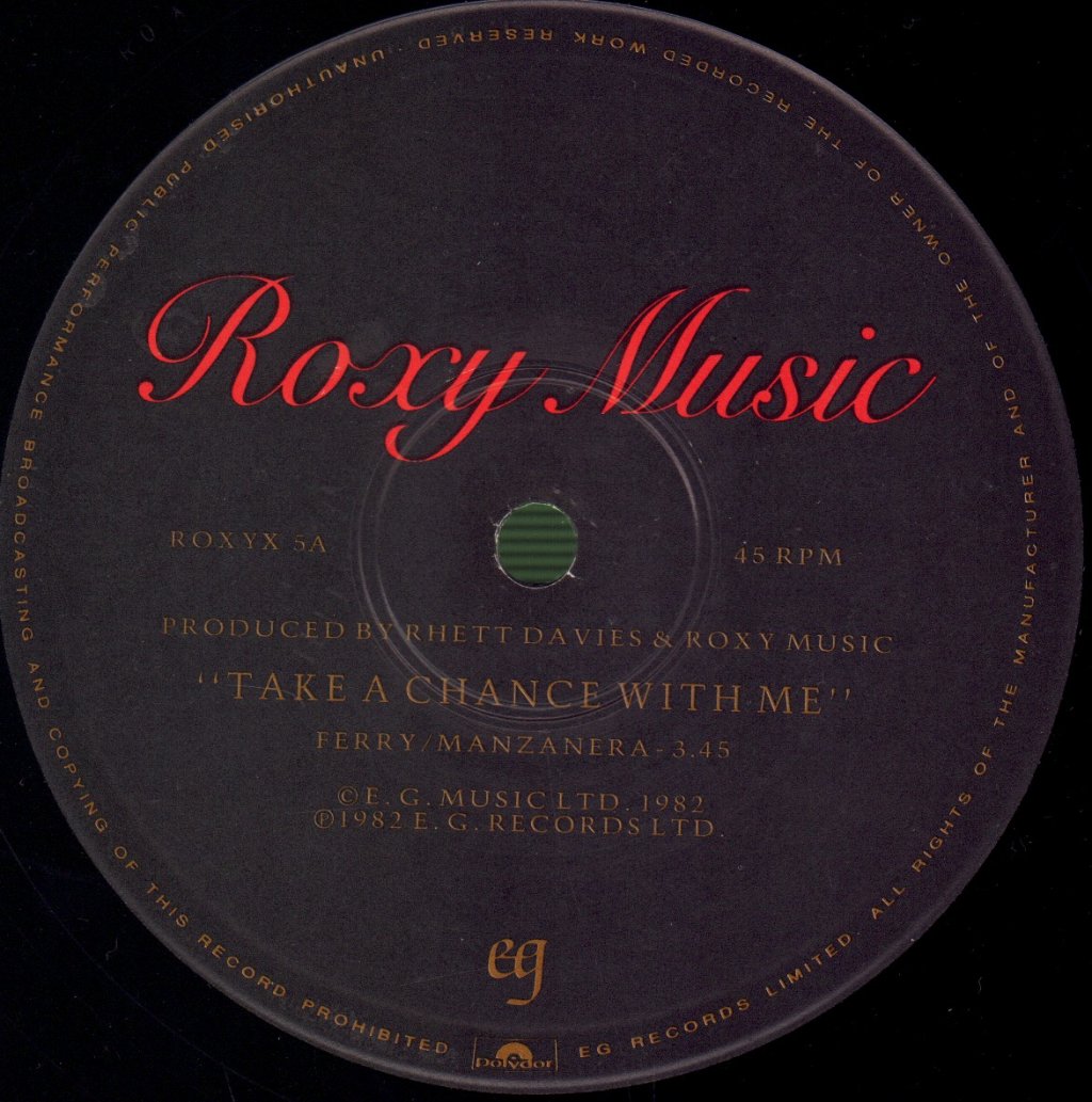 Roxy Music - Take A Chance With Me - 12 Inch