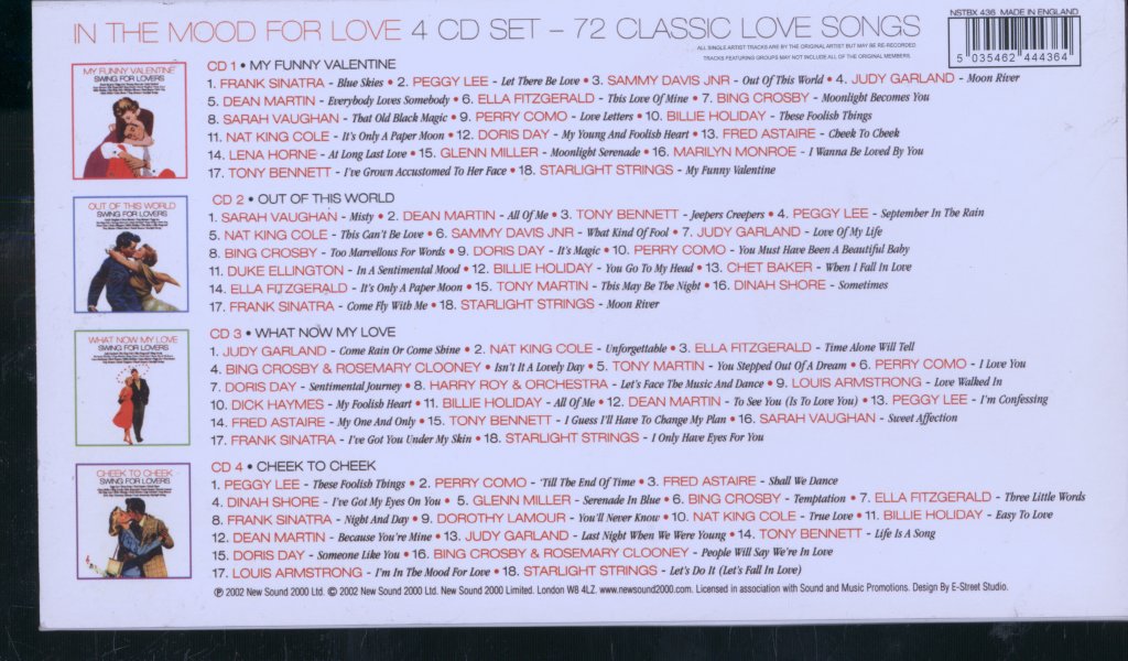 Various Artists - In The Mood For Love - Cd Set