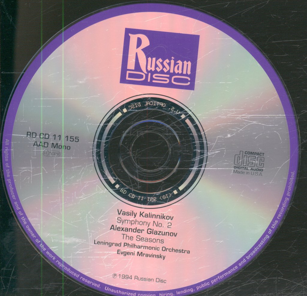 Evgeny Mravinsky, Leningrad Philharmonic Orchestra - Kalinnikov: Simphony No.2 / Glazunov: The Seasons - Cd