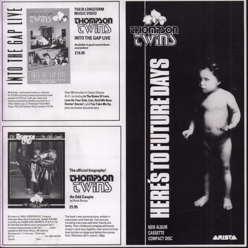 Thompson Twins - Here's To Future Days - Double Lp
