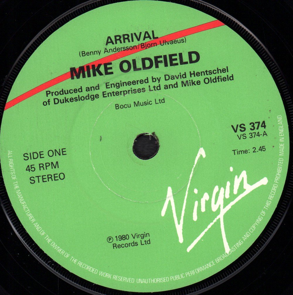 Mike Oldfield - Arrival - 7 Inch