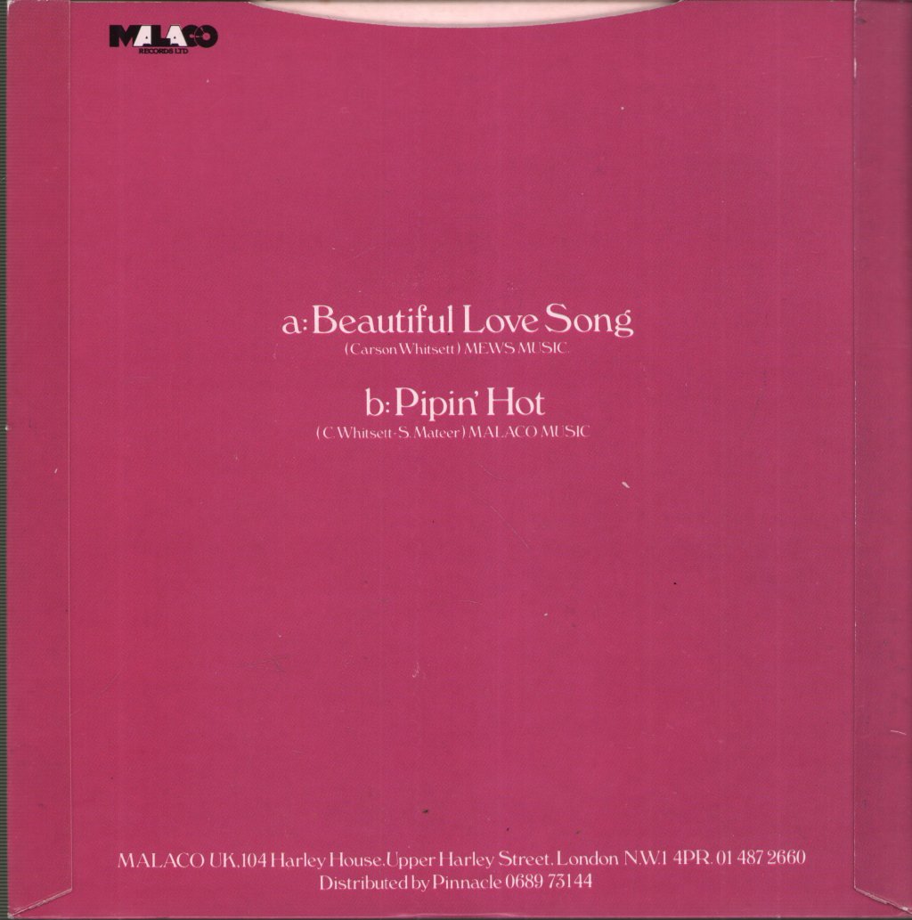 Fern Kinney - Beautiful Love Song - 7 Inch