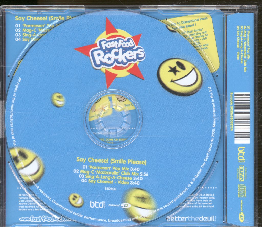 Fast Food Rockers - Say Cheese (Smile Please) - Cd
