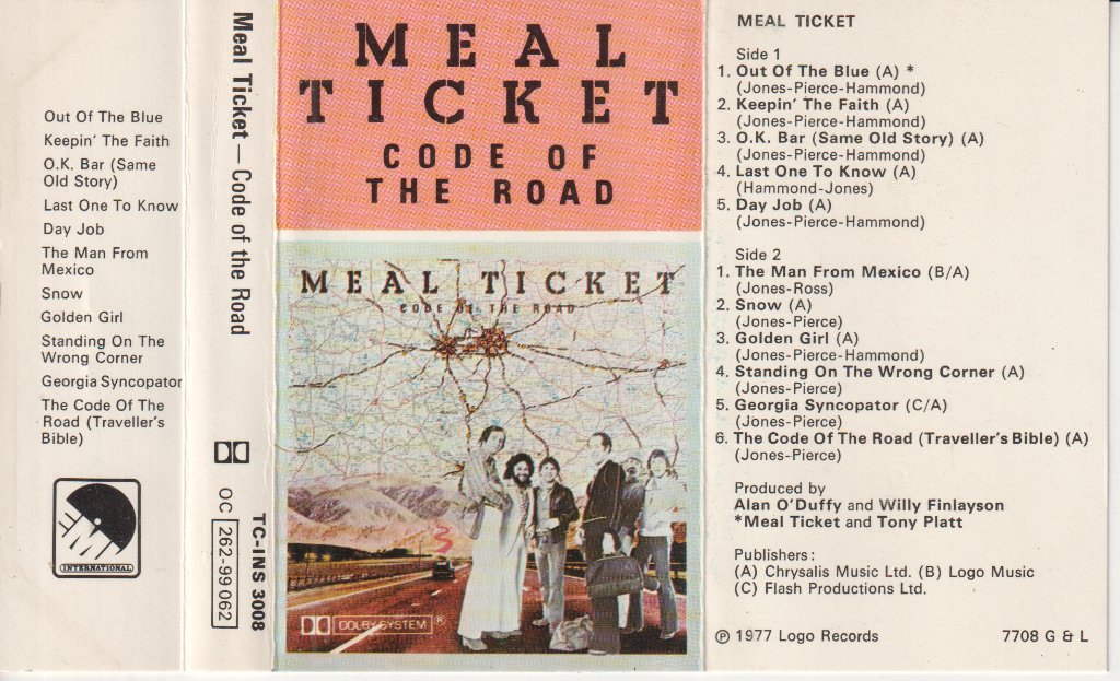 Meal Ticket - Code Of The Road - Cassette