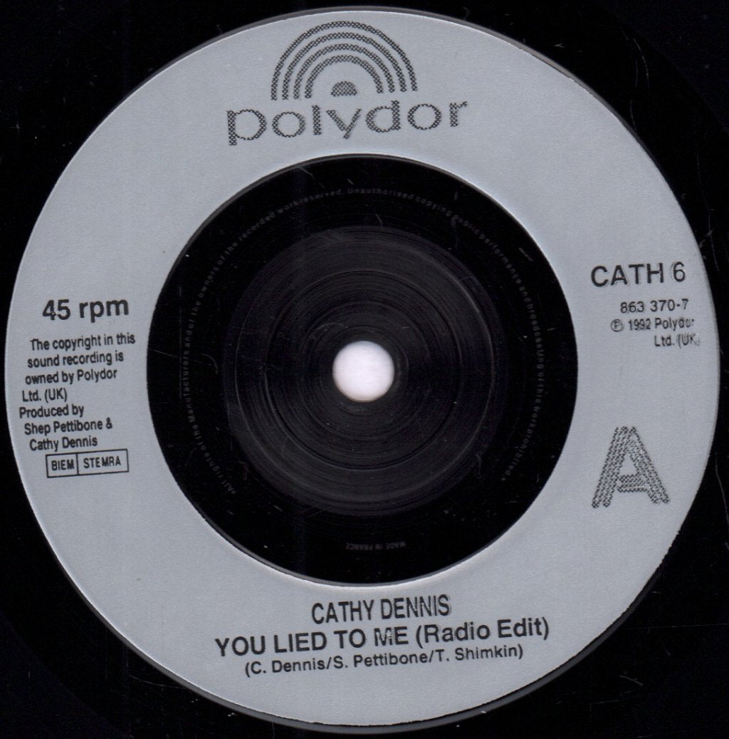 Cathy Dennis - You Lied To Me - 7 Inch