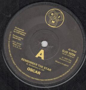 Oscar (70'S Group) - Remember The Star - 7 Inch