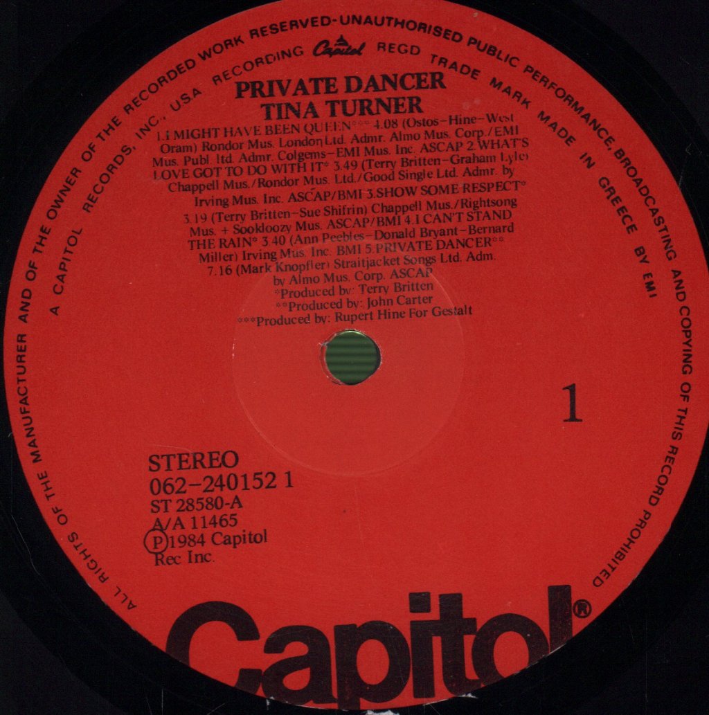 Tina Turner - Private Dancer - Lp