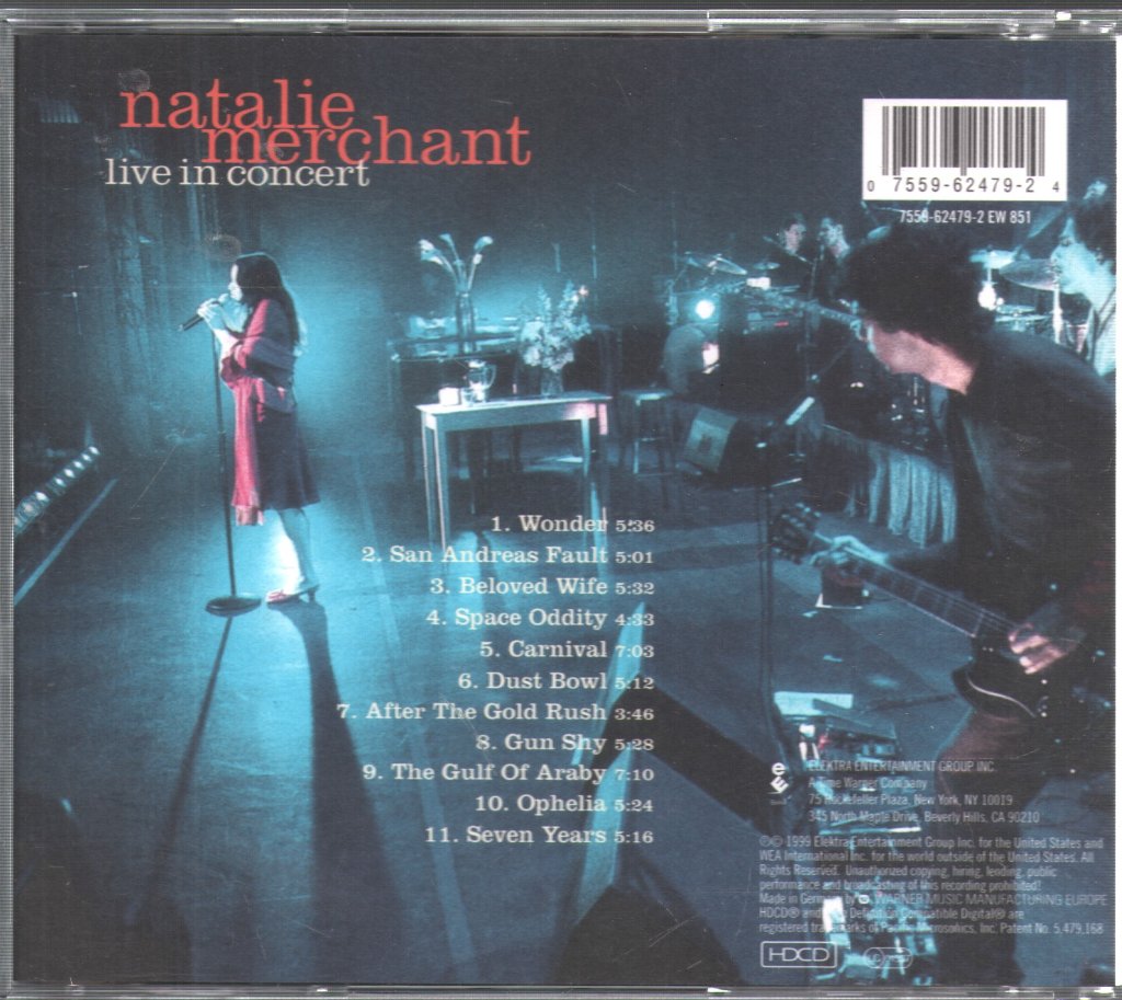Natalie Merchant - Live In Concert - Cd