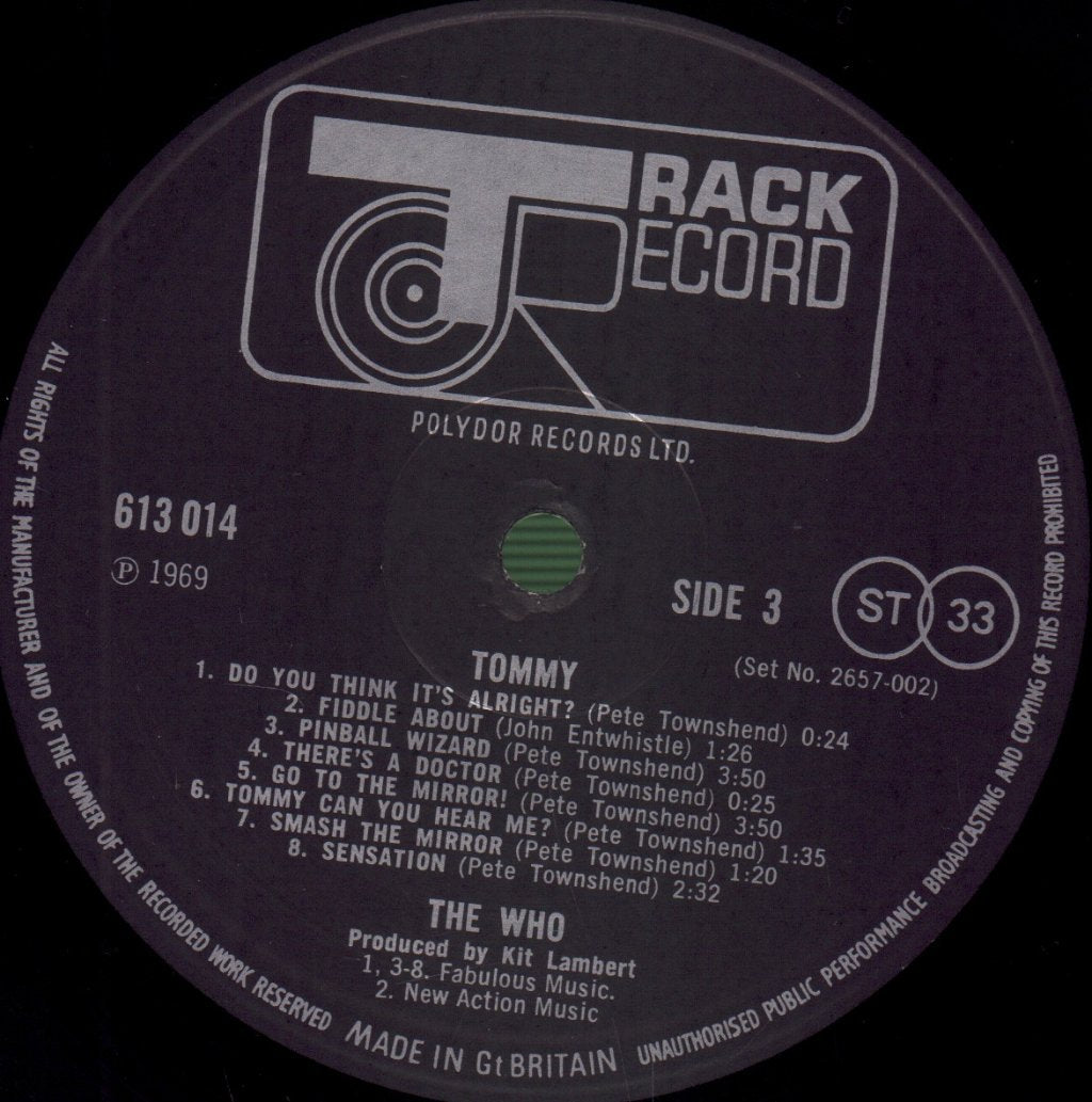 Who - Tommy - Double Lp