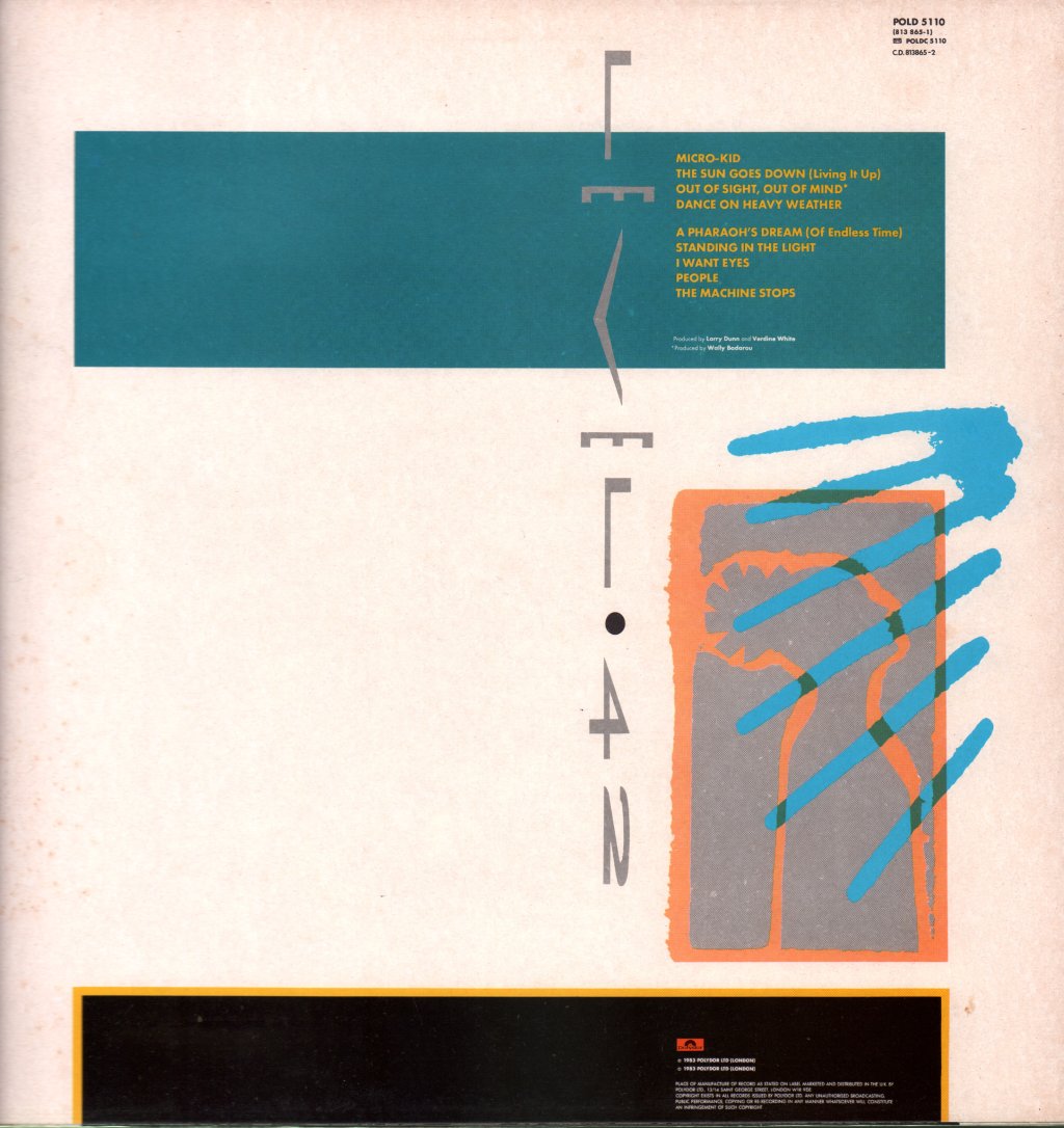 Level 42 - Standing In The Light - Lp