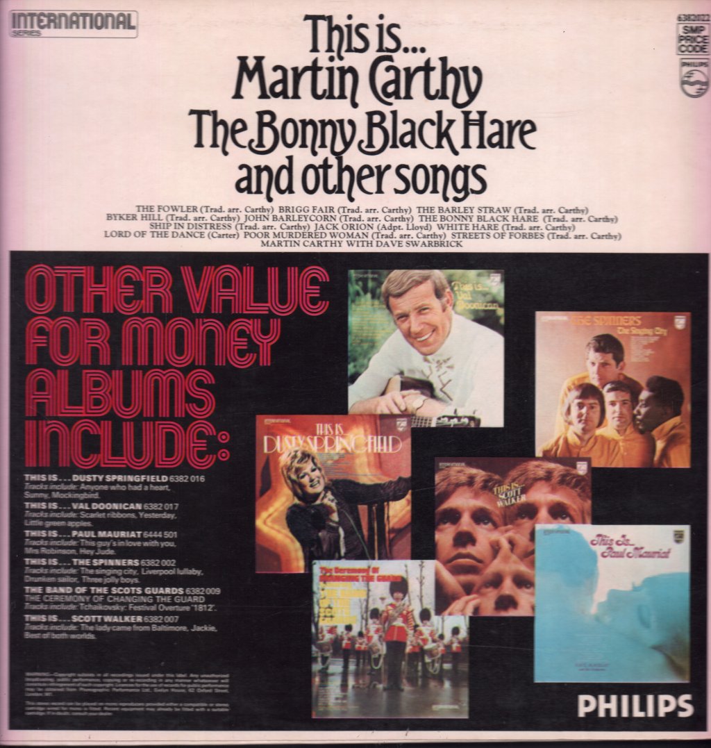 Martin Carthy - This is... Bonny Black Hare and Other Songsg - Lp