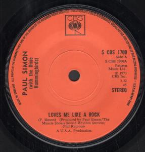 Paul Simon - Loves Me Like A Rock - 7 Inch