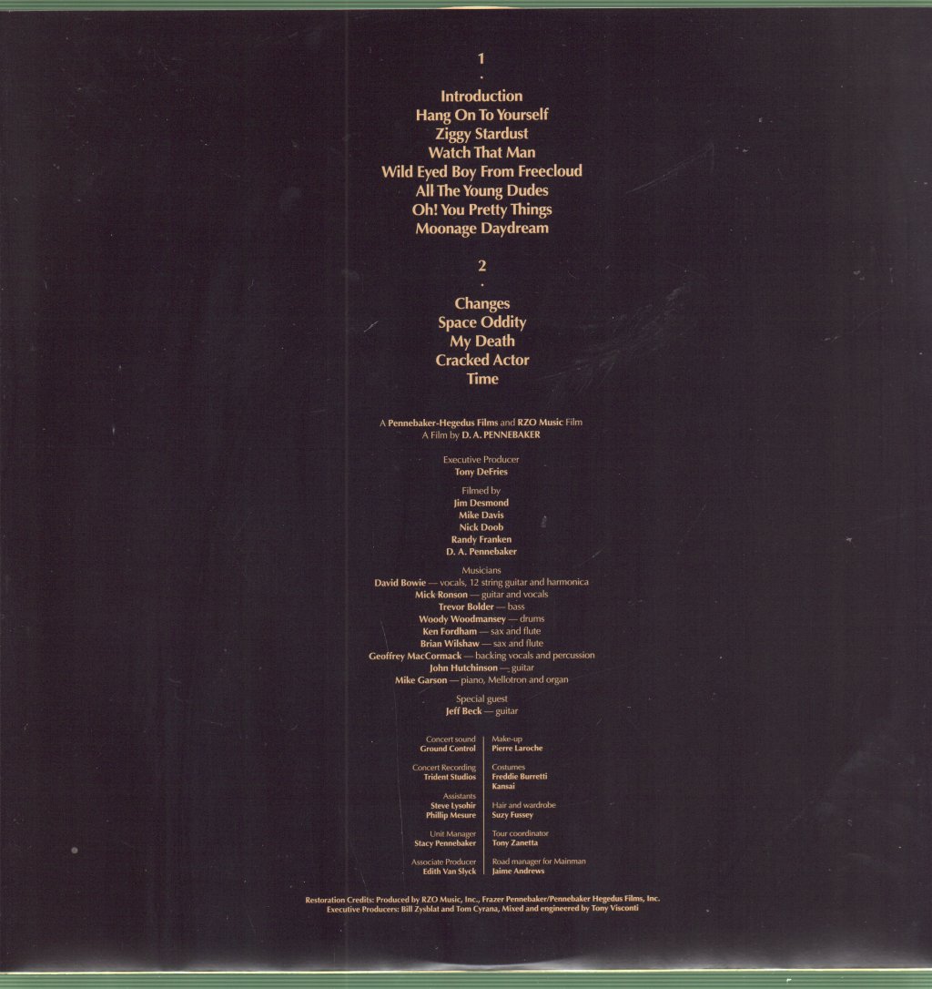 David Bowie - Ziggy Stardust and the Spiders From Mars: The Motion Picture Soundtrack (50th Anniversary Edition) - Double Lp
