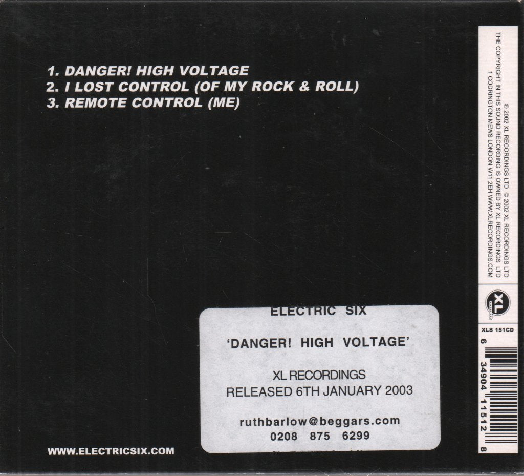 Electric Six - Danger High Voltage - Cd