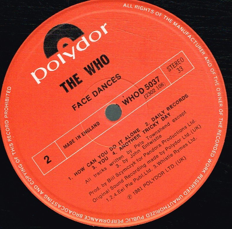 Who - Face Dances - Lp