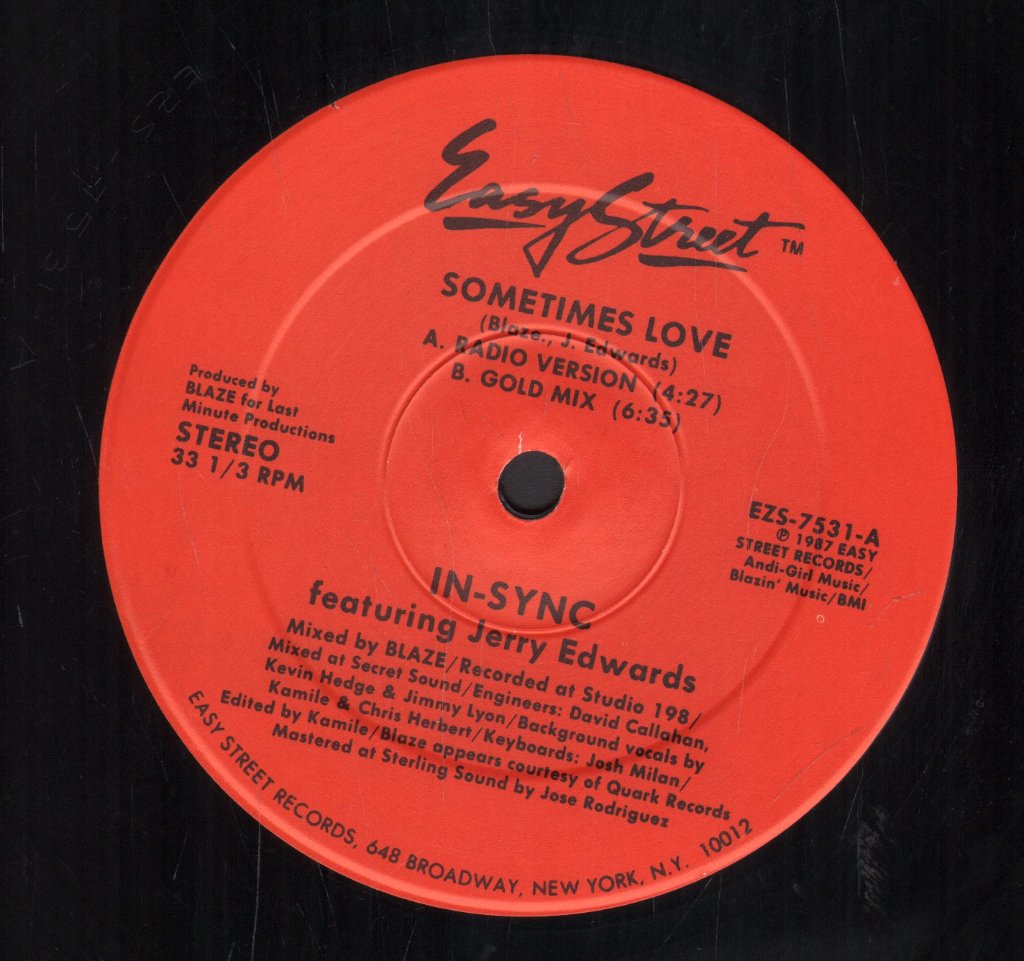 Insync - Sometimes Love - 12 Inch