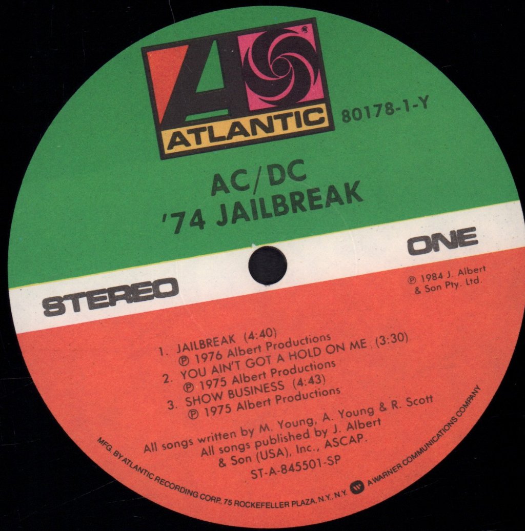 AC/DC - '74 Jailbreak - Lp