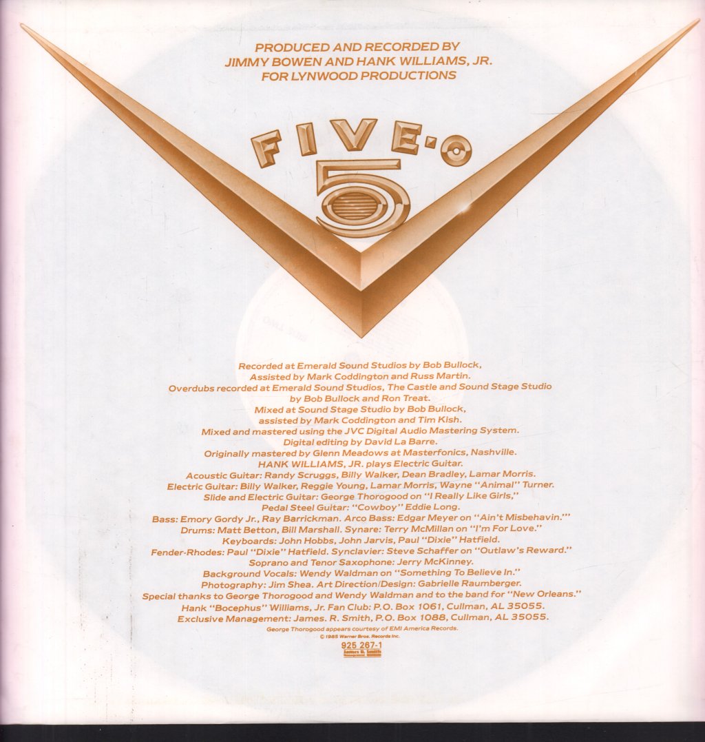 Hank Williams Jr - Five O - Lp