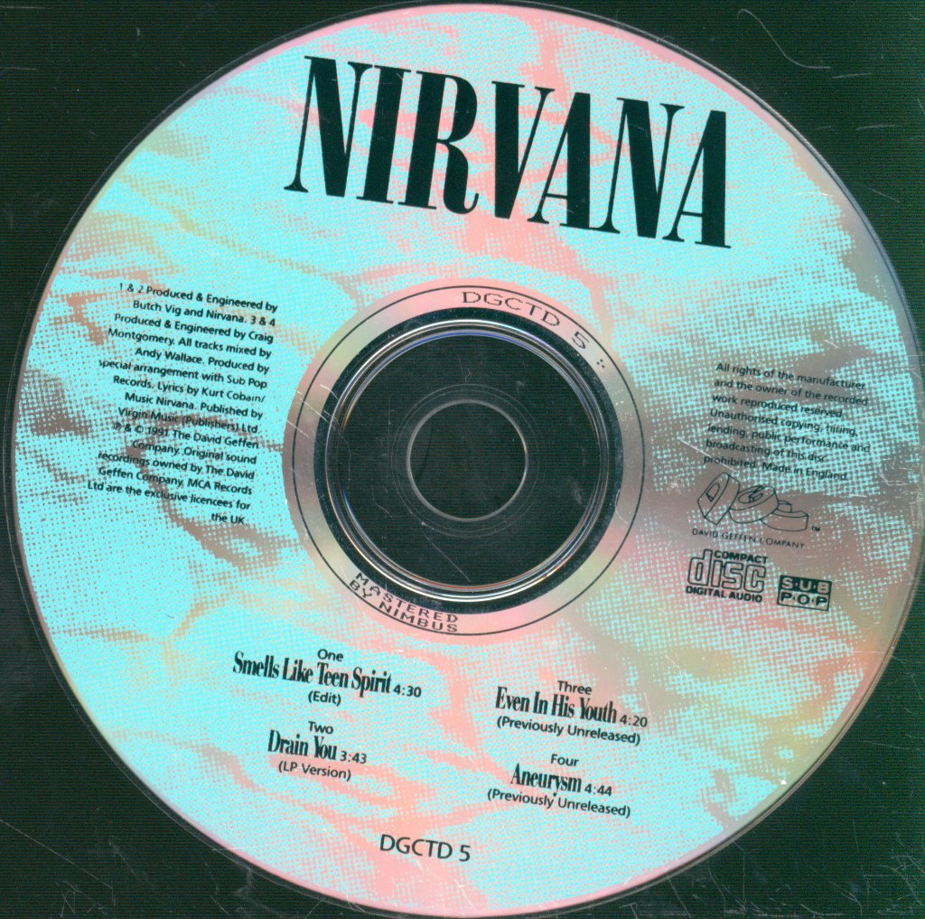Nirvana - Smells Like Teen Spirit - Cd