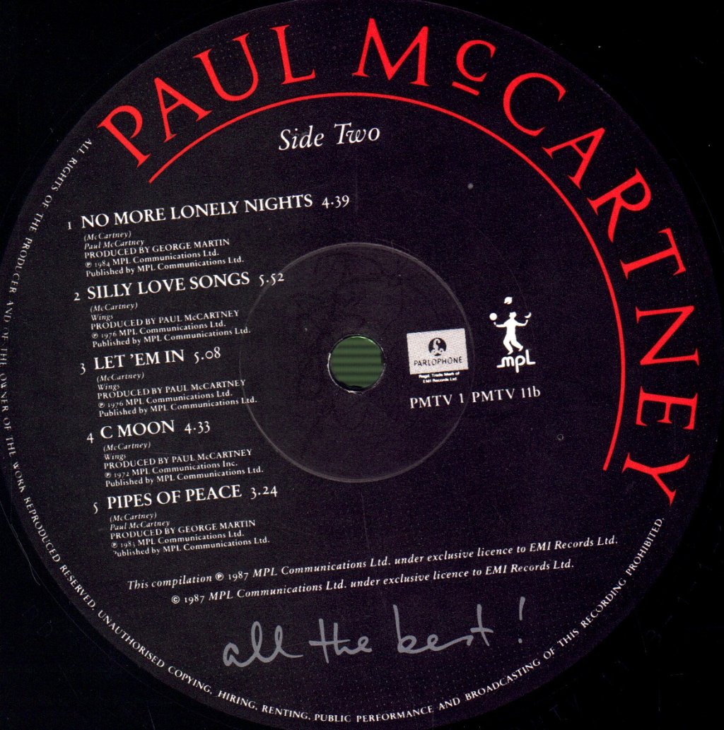Paul McCartney - All The Best - Double Lp