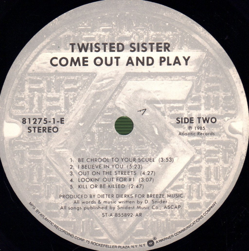 Twisted Sister - Come Out And Play - Lp