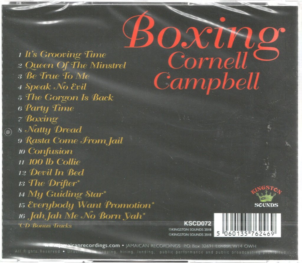 Cornell Campbell - Boxing - Cd