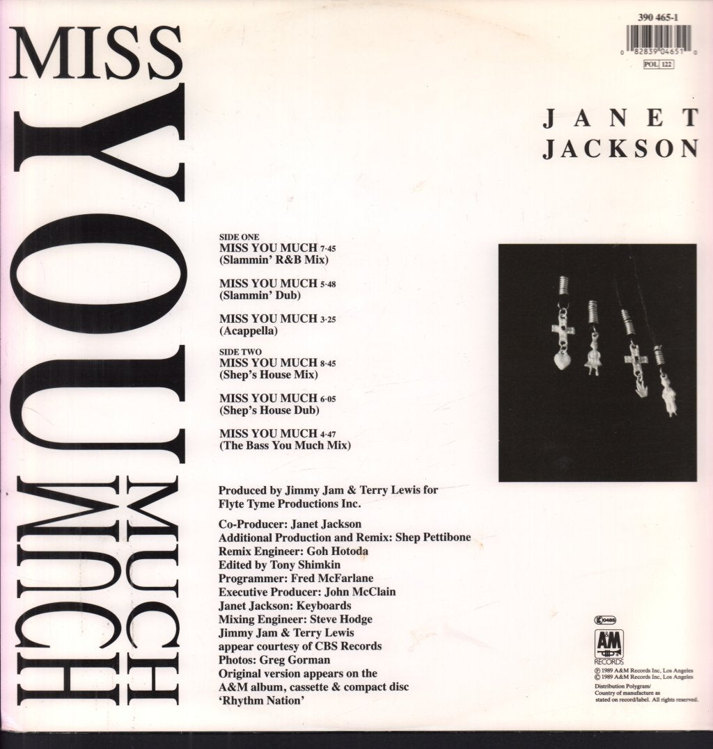 Janet Jackson - Miss You Much - 12 Inch
