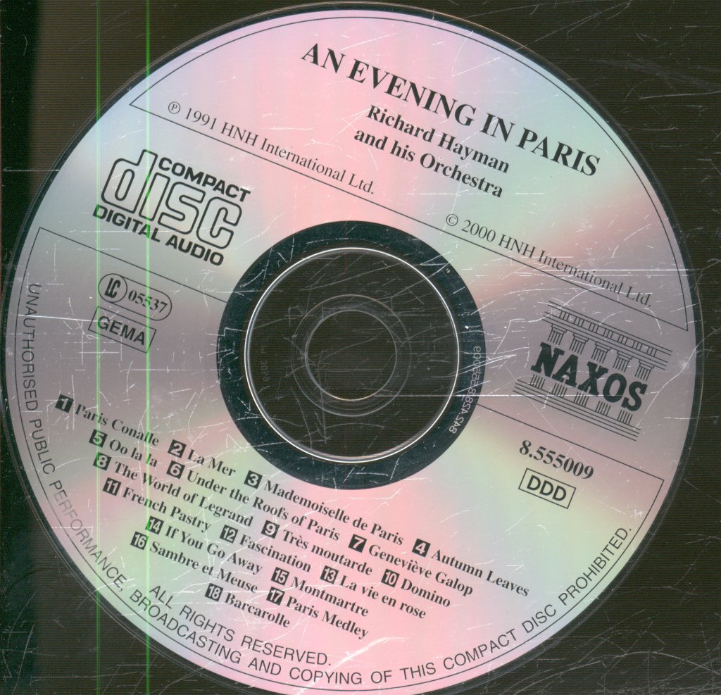 Richard Hayman And His Orchestra - An Evening In Paris - Cd