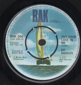 Hot Chocolate - Put Your Love In Me - 7 Inch