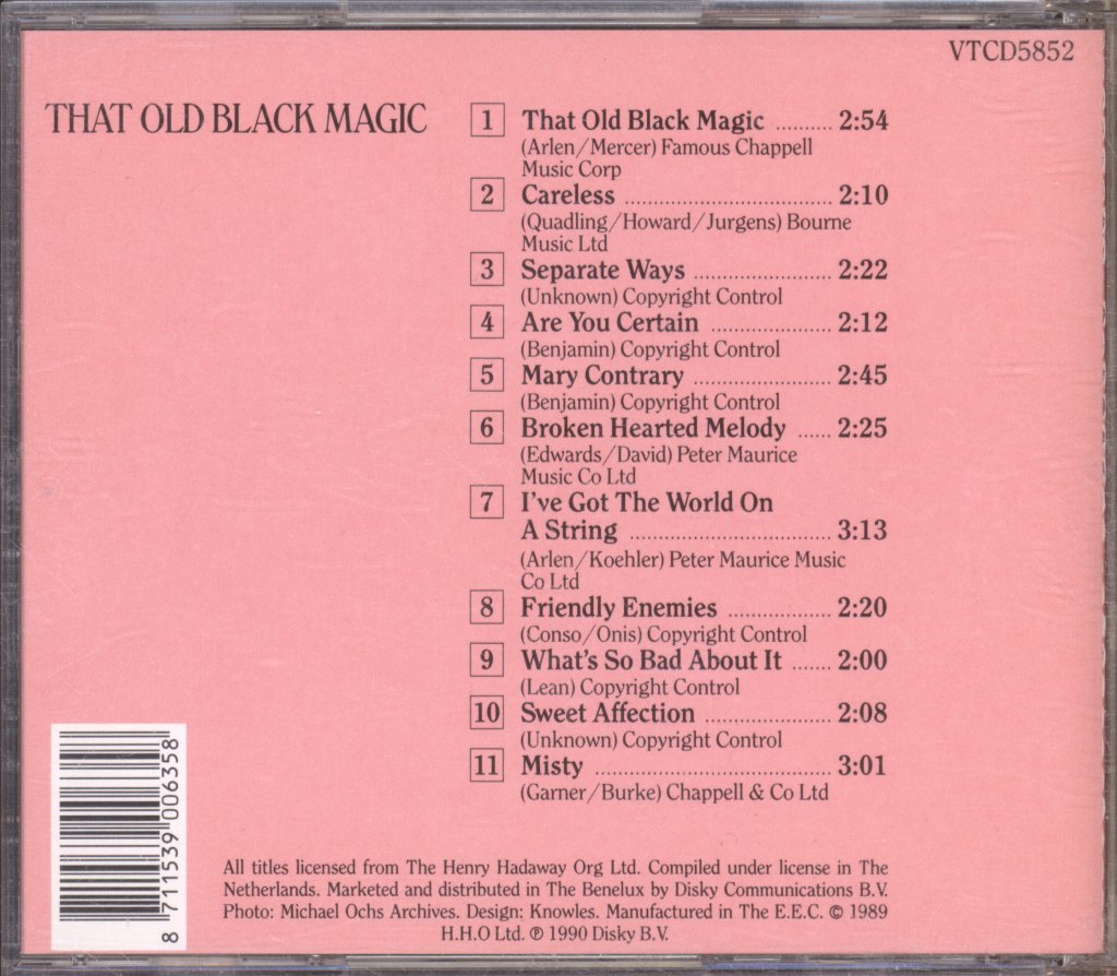 Sarah Vaughan - That Old Black Magic - Cd