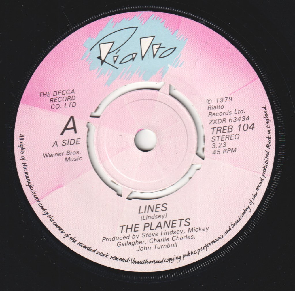 Planets (Synth Pop/New Wave Group) - Lines - 7 Inch