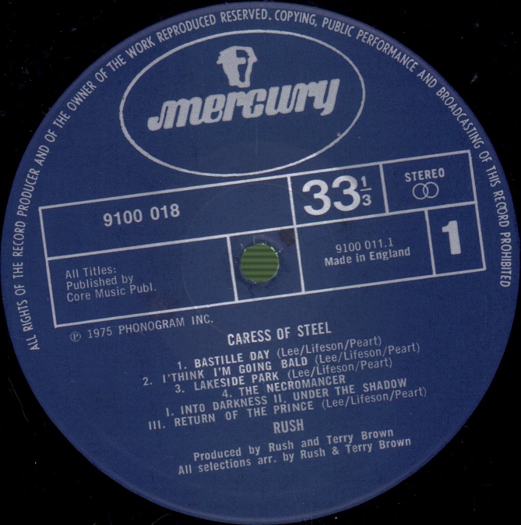 Rush - Caress Of Steel - Lp