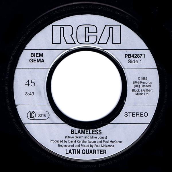 Latin Quarter - Blameless - 7 Inch