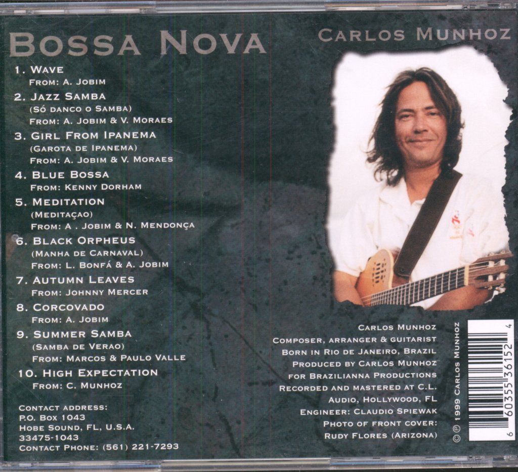 Carlos Munhoz - Bossa Nova - Cd