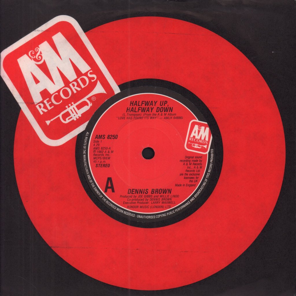 Dennis Brown - Halfway Up Halfway Down - 7 Inch