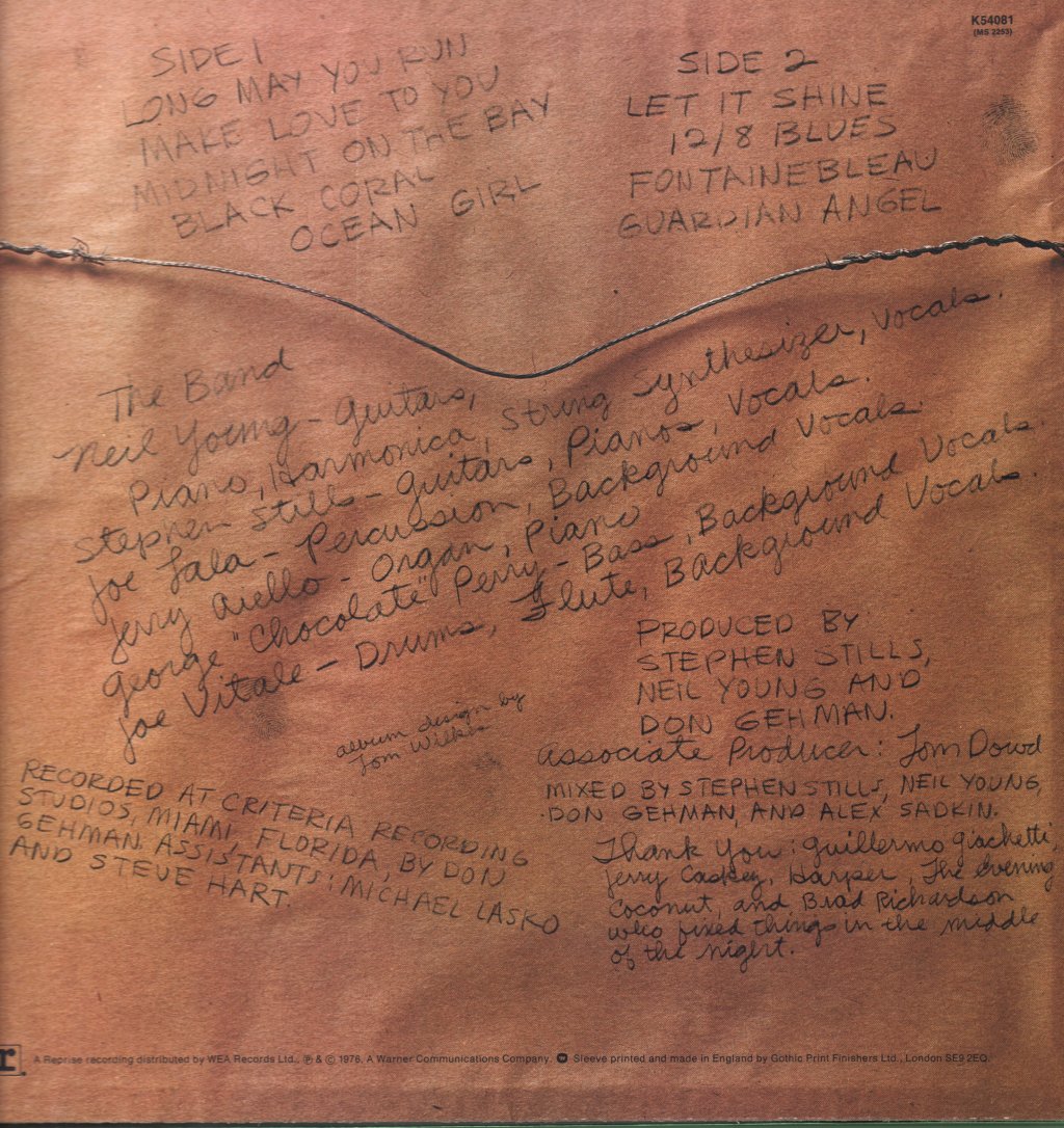 Stills Young Band - Long May You Run - Lp