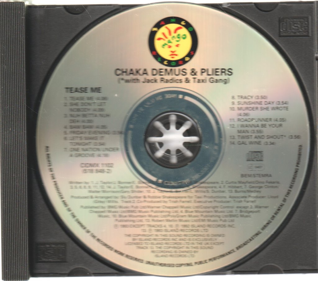 Chaka Demus And Pliers - Tease Me - Cd