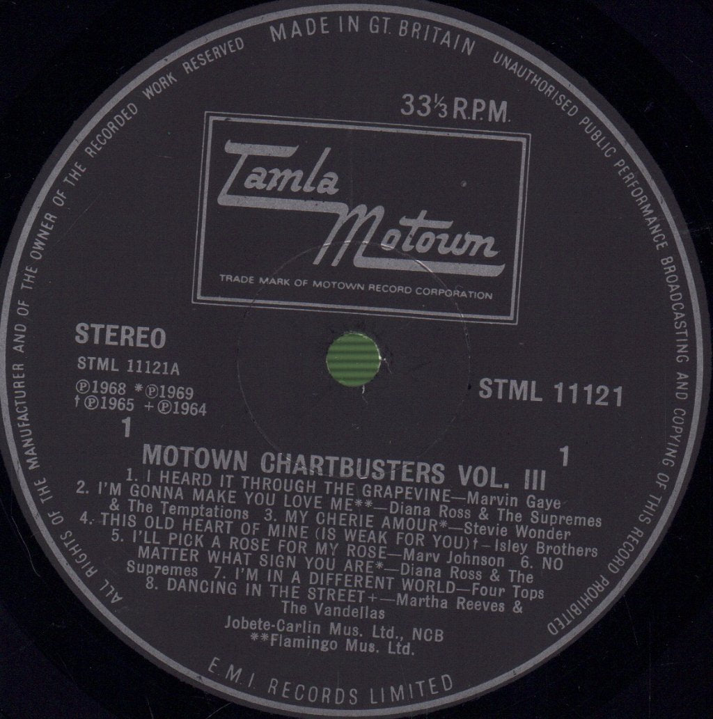 Various Artists - Motown Chartbusters Vol. 3 - Lp